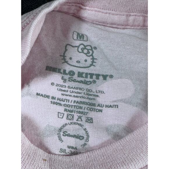 Hello Kitty Strawberry Milk Kawaii Tshirt Sanrio Unisex Size Medium Pink - Picture 3 of 5